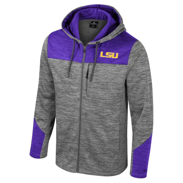 L.S.U. NCAA DOZER FZ HOODIE EN MOLLETON Gris