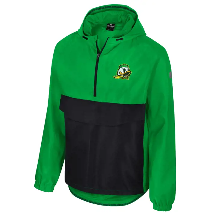 Veste anorak 1/2 zip Oregon Ducks NCAA RELOADED Vert