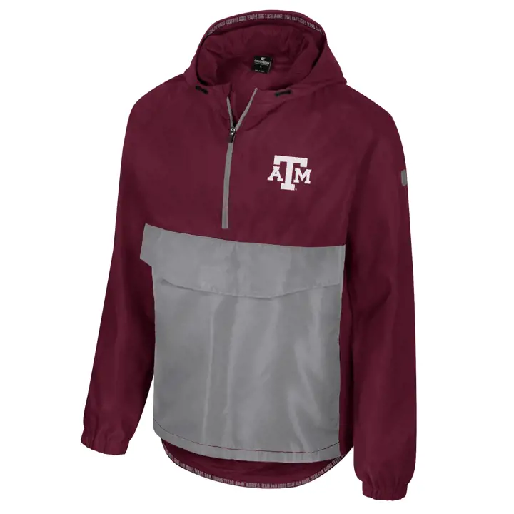 Texas A&M Aggies NCAA RELOADED ANORAK 1/2 ZIP VESTE Mar