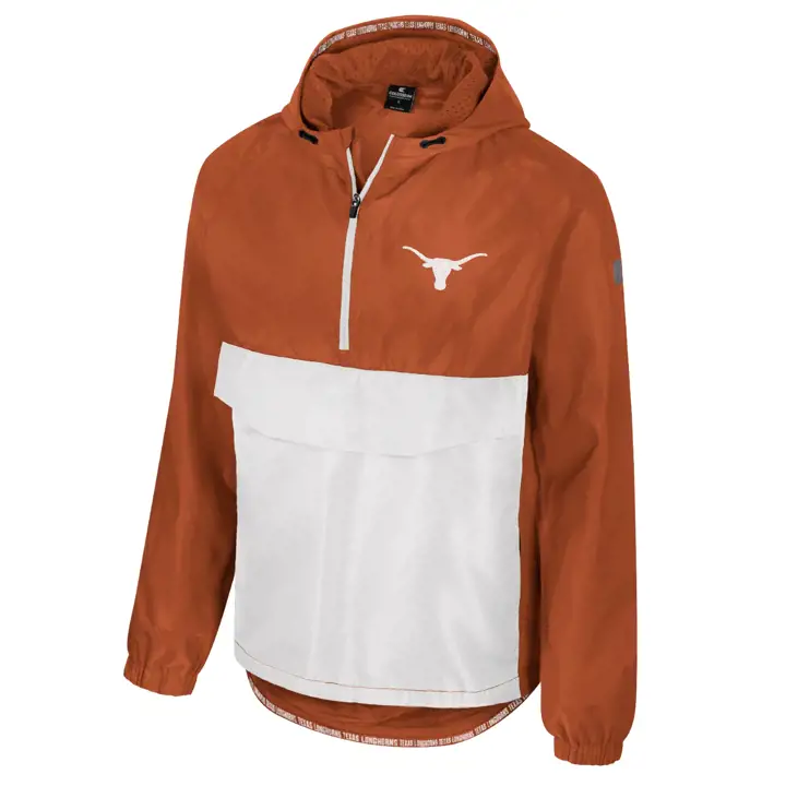 Veste anorak 1/2 zip NCAA Texas Longhorns RELOADED Tex Org