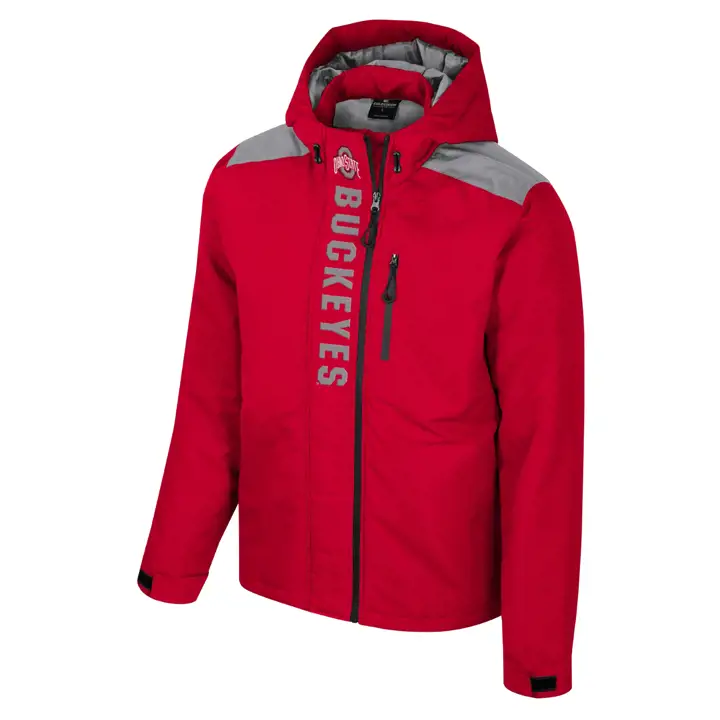 Ohio State Buckeyes NCAA THE ONE FZ HOODED JACKET Rouge
