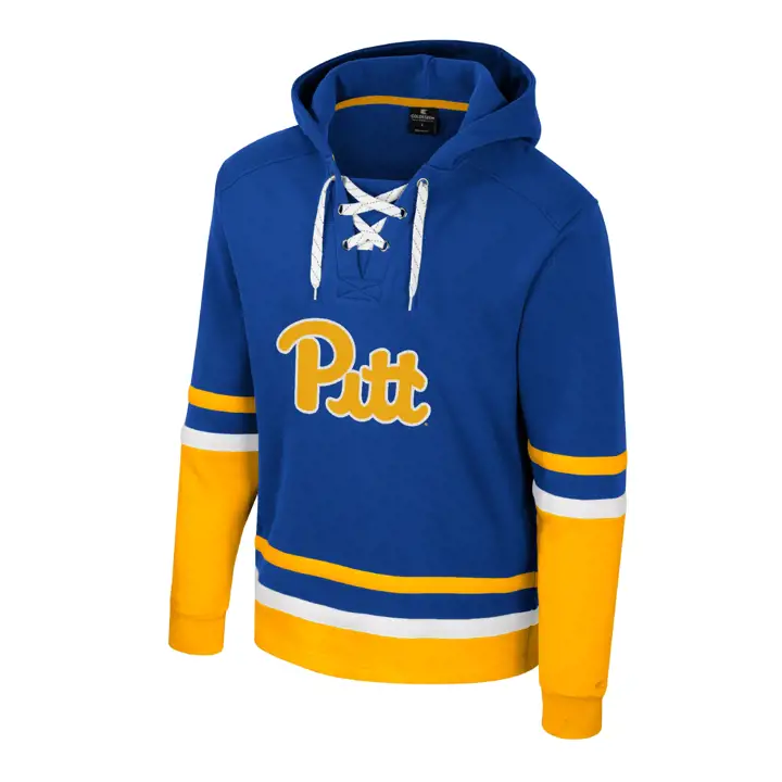 Pittsburgh Panthers NCAA PULL À CAPUCHE MOLLETONNÉ À LACETS Marine