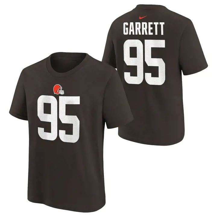 T-shirt joueur N&N Browns NFL pour jeune Myles Garrett brn