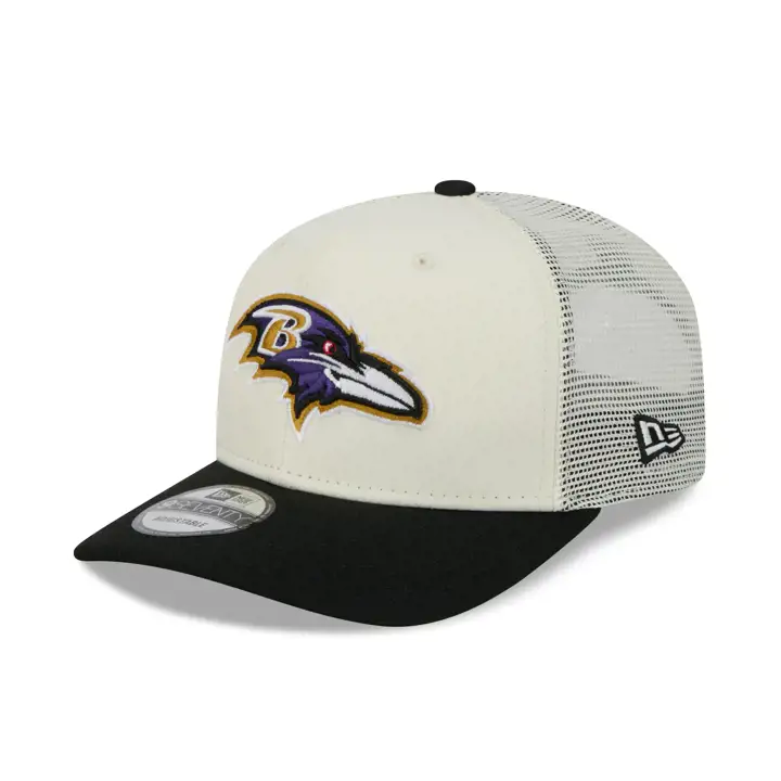 BALTIMORE RAVENS NFL Casquette Trucker Chrome 2T 970 CRÈME/NOIR