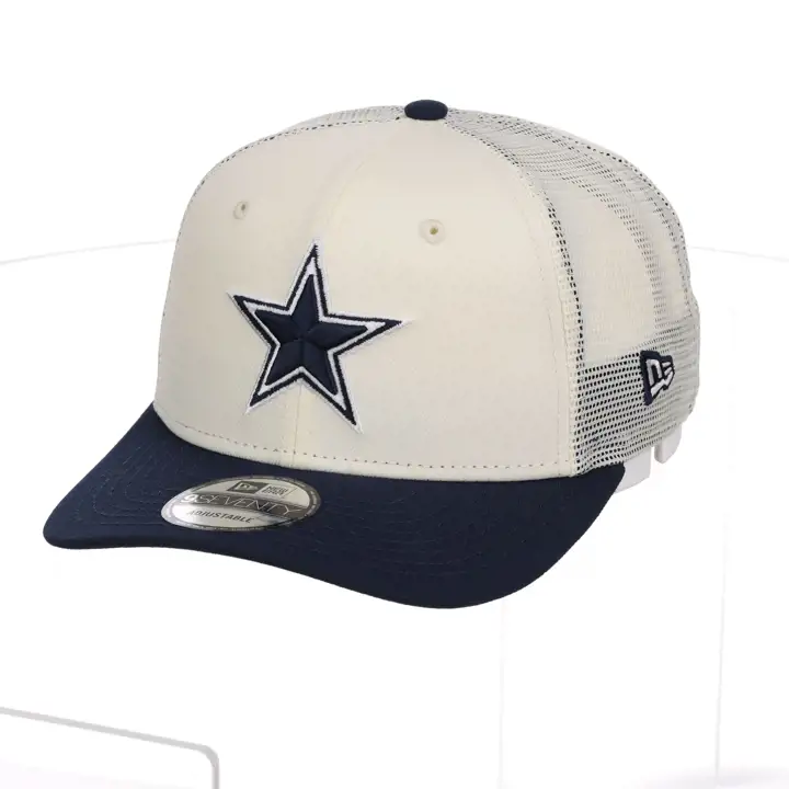 DALLAS COWBOYS NFL Chrome 2T 970 Casquette Trucker CRÈME/MARINE