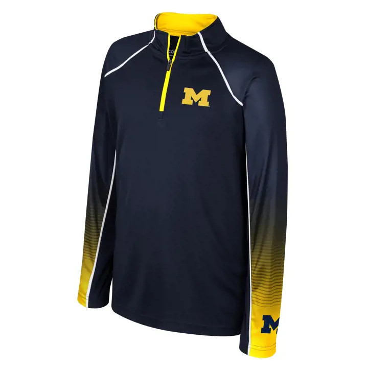 Michigan Wolverines NCAA Jeunes Armada 1/4 Zip Marine