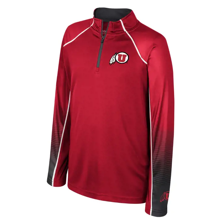 Utah Utes NCAA Youth Armada 1/4 Zip Rouge