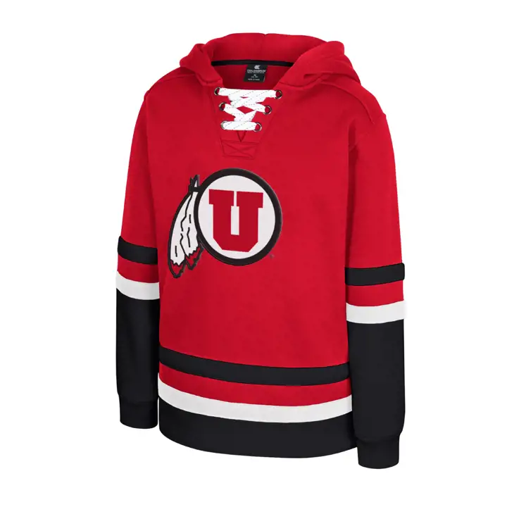 Utah Utes NCAA Jeunesse Star Lacets à Capuche Rouge