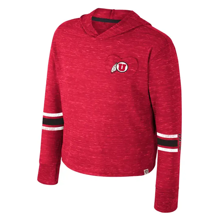 T-shirt à capuche pour fille NCAA Utah Utes Rouge