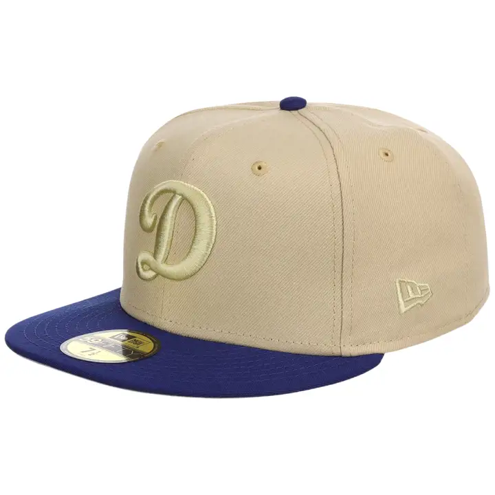 Dodgers MLB Front Fusion 59FIFTY 60th Anniversary VEG GLD/RB
