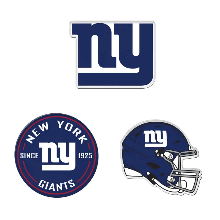 New York Giants Lot de 3 aimants à logo de l'équipe AST
