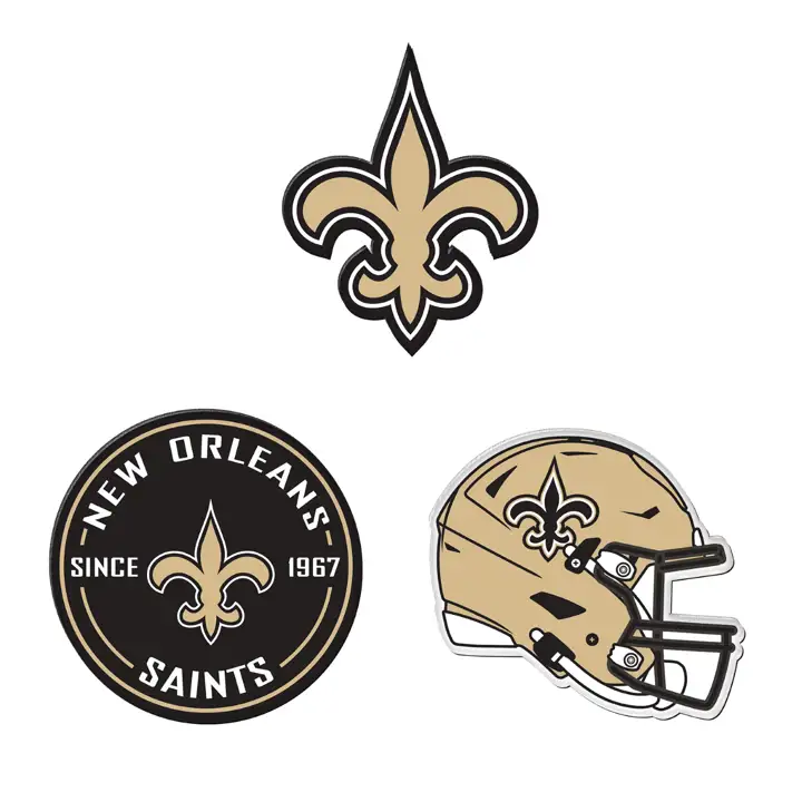 Lot de 3 aimants à l'effigie des Saints de La Nouvelle-Orléans