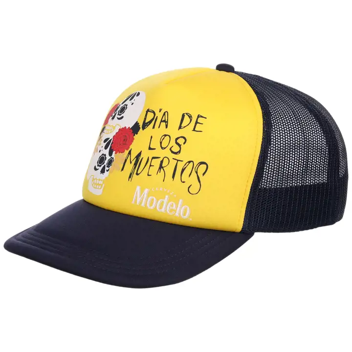 Modelo Day of the Dead Modelo Foam Trucker YEL/NAVY