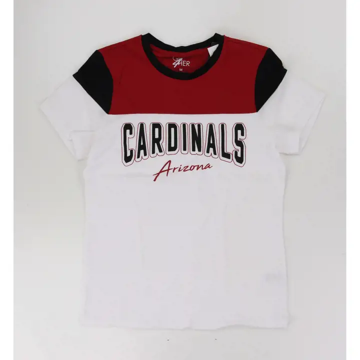 Haut colorblock Arizona Cardinals NFL Tie Game pour femme 24 WHT
