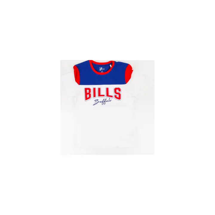 Haut color block Buffalo Bills NFL pour femme, taille 24, WHT