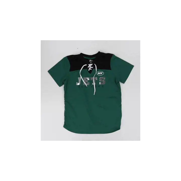 Haut en maille à col en V pour femme New York Jets NFL Higher Up 24 GRN