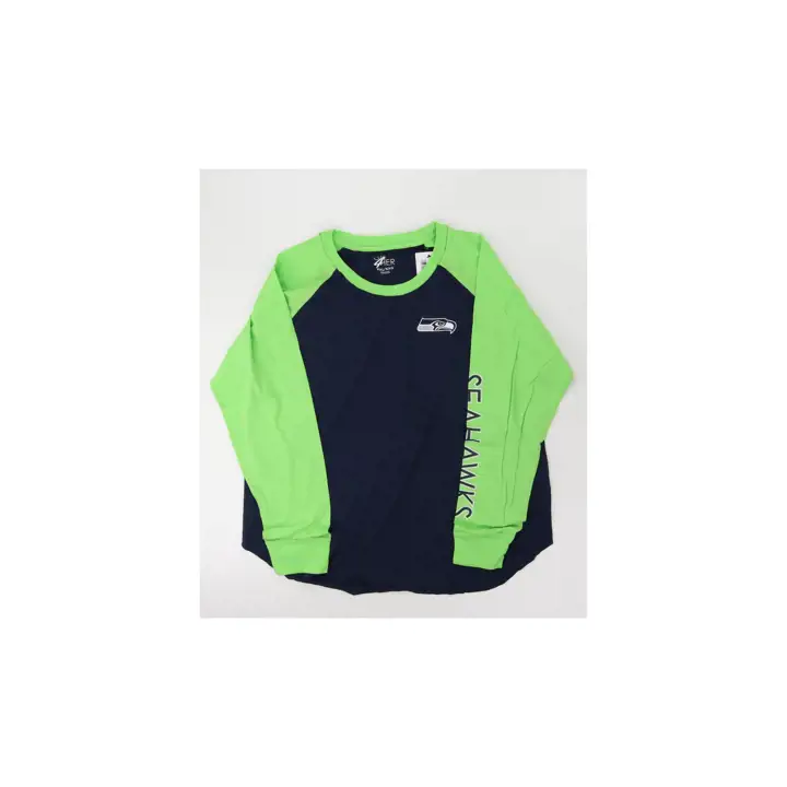 T-shirt femme NFL Seattle Seahawks Key Move manches longues 24 marine