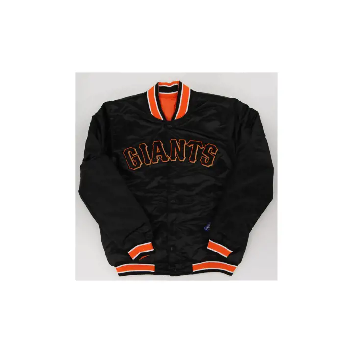 Veste satinée San Francisco Giants MLB Starter Closer Rev NOIR