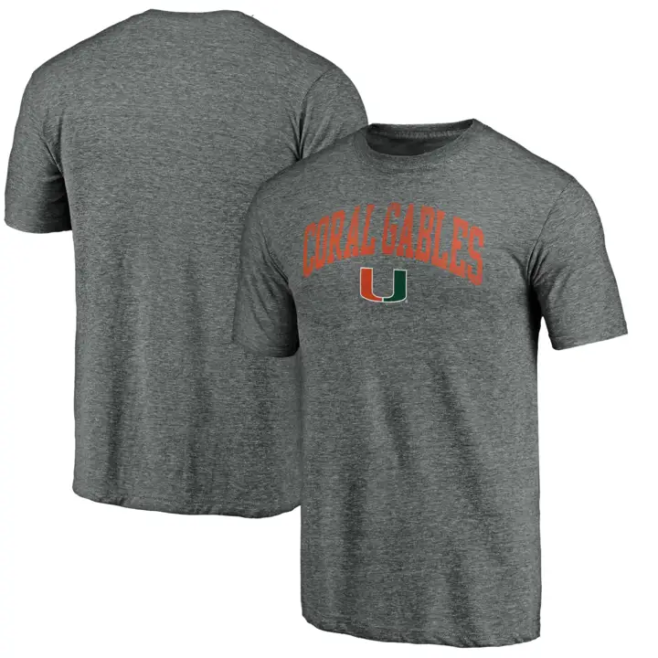 T-shirt Miami Hurricanes NCAA "Arched City" Triblend gry