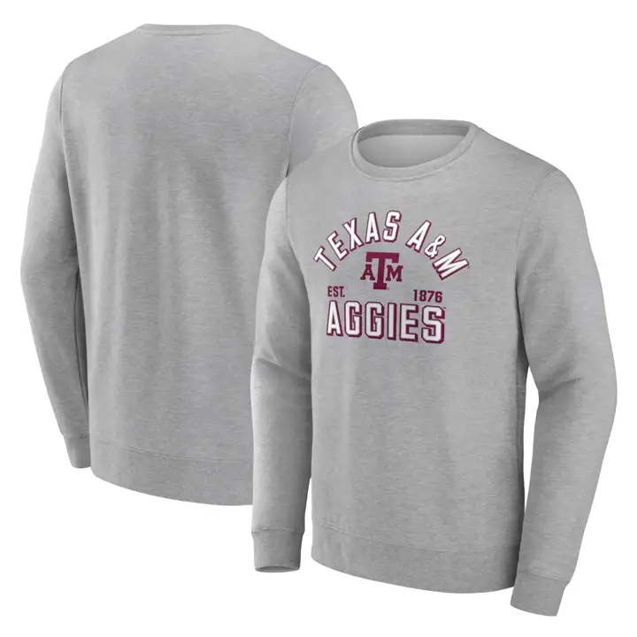 Polaire ras du cou NCAA Texas A&M Aggies gris