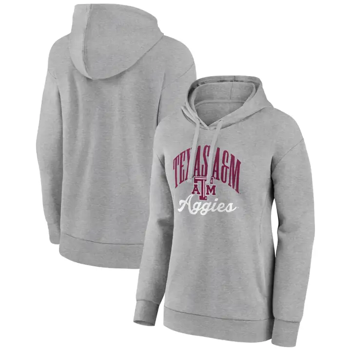 Sweat à capuche femme NCAA Texas A&M Aggies gris