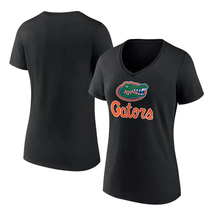 T-shirt Femme Col en V NCAA Florida Gators noir