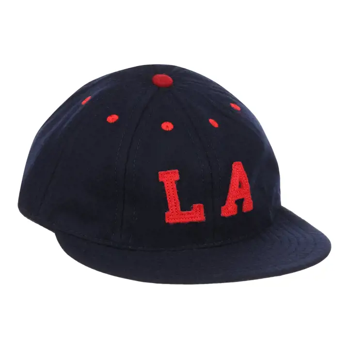 Casquette en laine vintage marine Los Angeles (PCL)