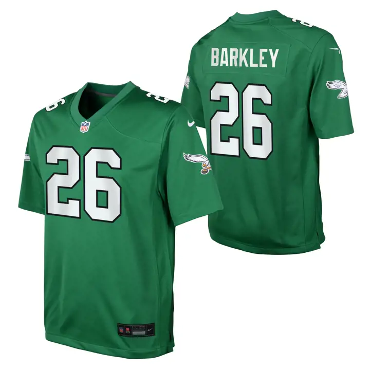 Maillot de football américain PHILADELPHIA EAGLES NFL Youth ALT 2 Game Saquon Barkley