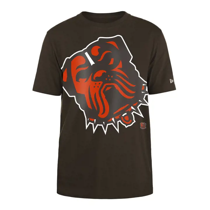T-shirt SMU manches courtes pour homme New Era Oversize - Cleveland Browns NFL 24 BR