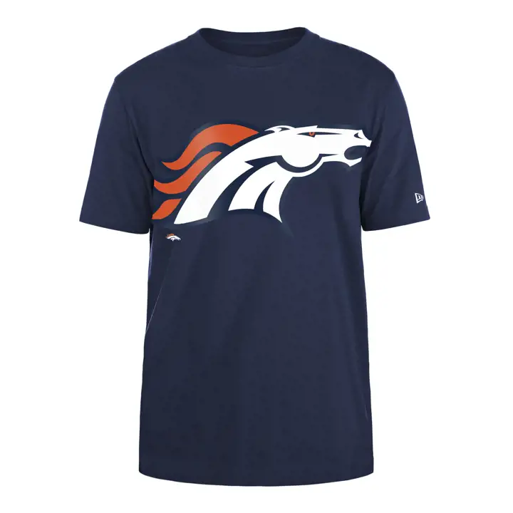 T-shirt homme NFL Denver Broncos New Era Oversize SMU SS 24 MARINE