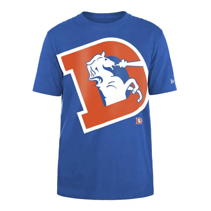 Denver Broncos NFL T-shirt Homme New Era Retro Oversize SMU Manches Courtes 2