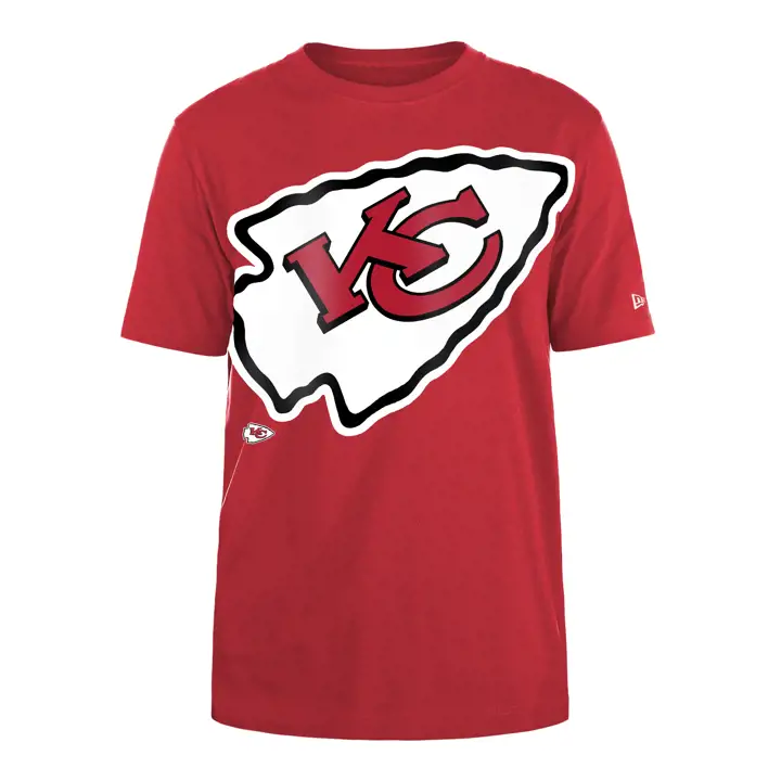 T-shirt surdimensionné New Era NFL Kansas City Chiefs pour homme, modèle SMU SS 24