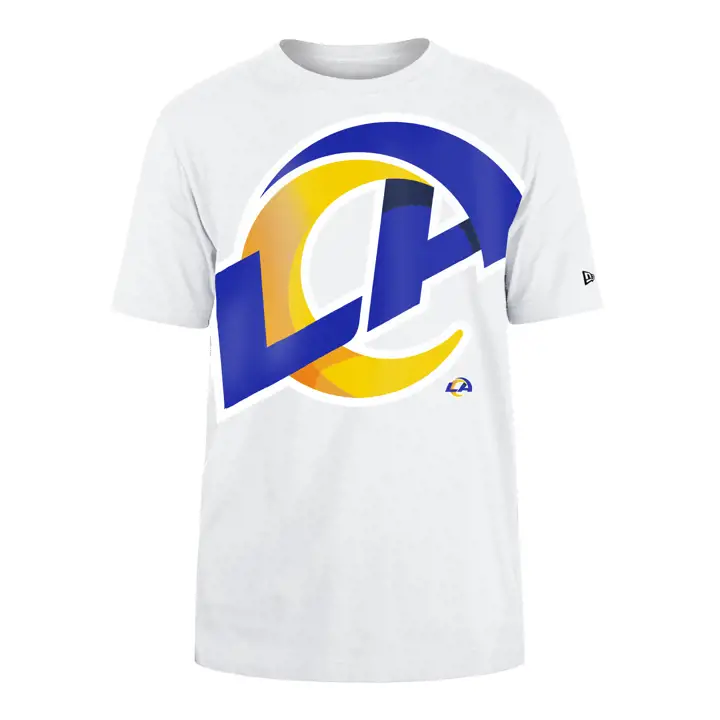 T-shirt SMU manches courtes oversize New Era Los Angeles Rams NFL pour homme 24 WH