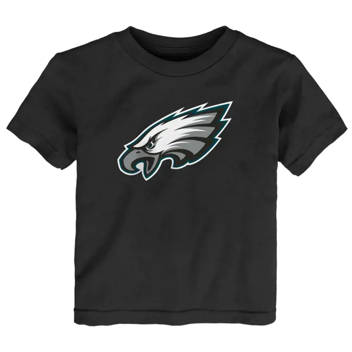 T-shirt à logo principal NFL Philadelphia Eagles pour enfant, noir
