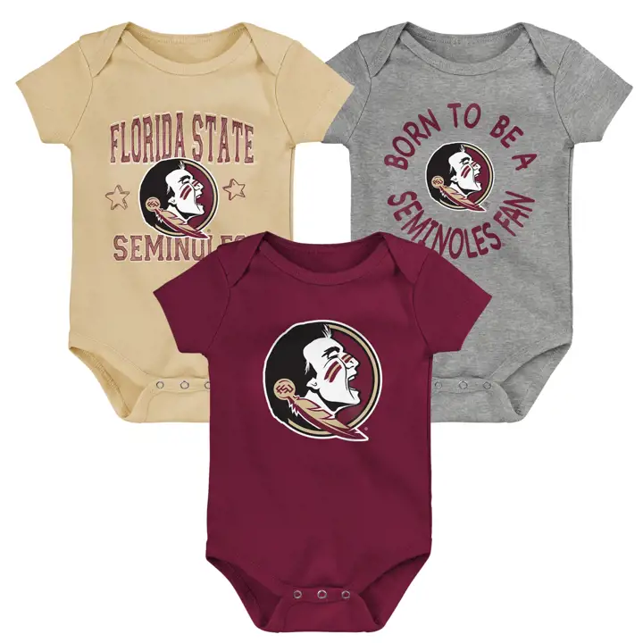 Ensemble 3 pièces barboteuse NCAA infantile Florida State Seminoles
