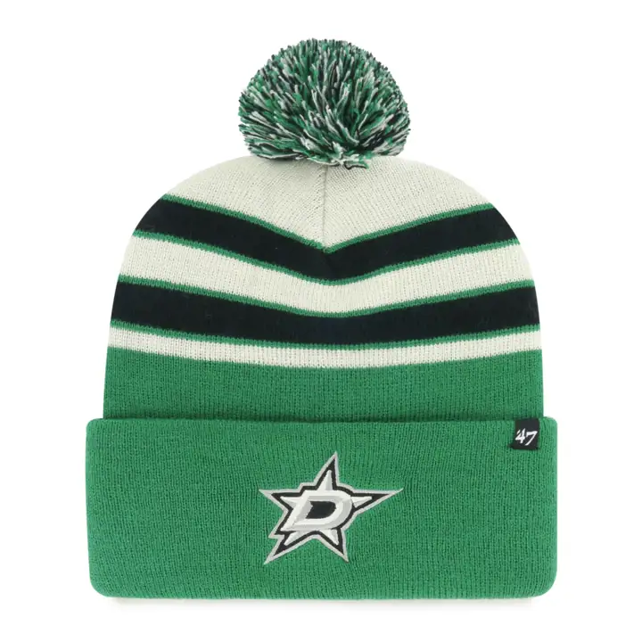 BONNET POMPON NHL DALLAS STARS MB Kgrn/ blk/ natural