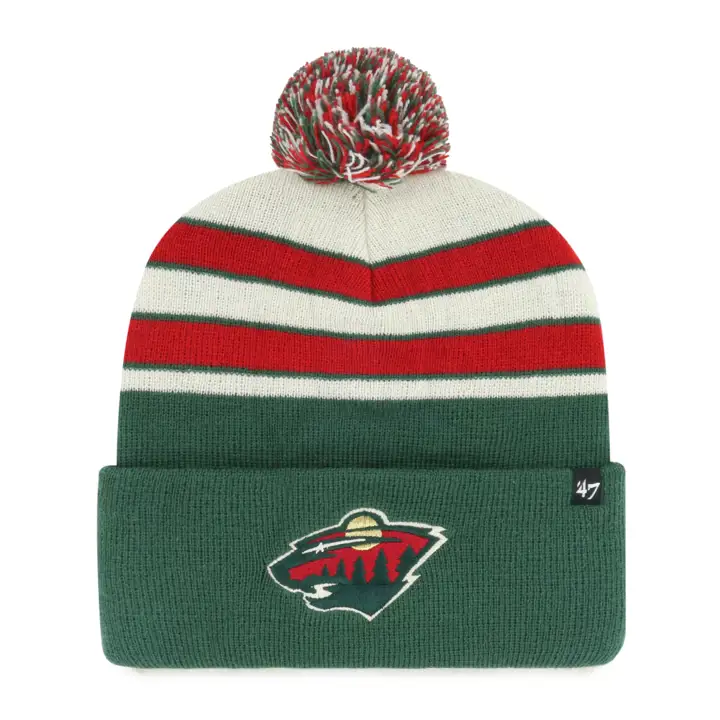 BONNET À POMPON NHL Minnesota Wild Appel MB vertf/rouge/naturel