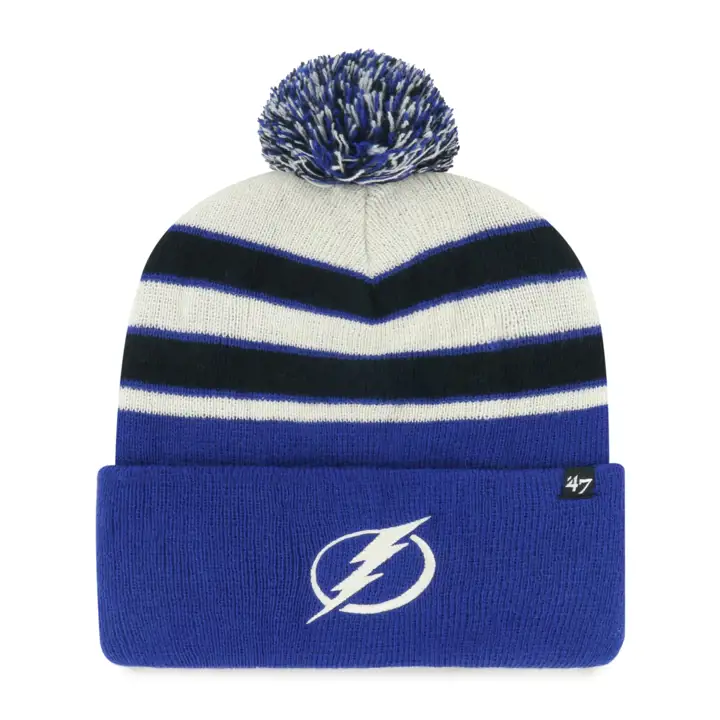 TAMPA BAY LIGHTNING LNH Bonnet à pompon MB Rbl/ Noir/ Naturel