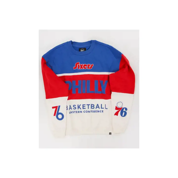 PHILADELPHIA 76ERS NBA Hommes CE Sur Cinq Maximaliste Col Rond 24 R