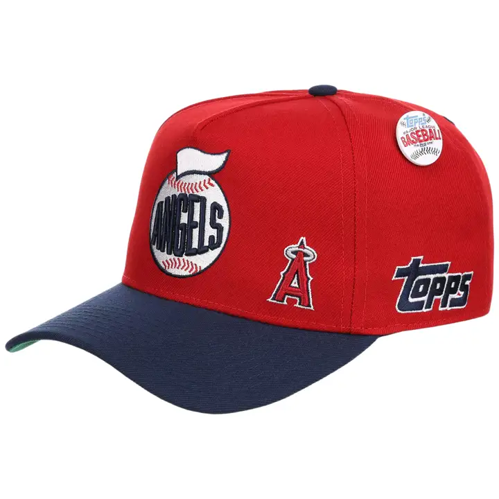 Anaheim Angels MLB Topps 2.0 CASQUETTE DE BASEBALL À PINCES TEAM BALL rouge/ marine/