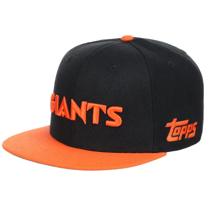 San Francisco Giants MLB Topps 2.0 CASQUETTE AJUSTÉE COOP noir/ orange/ vert