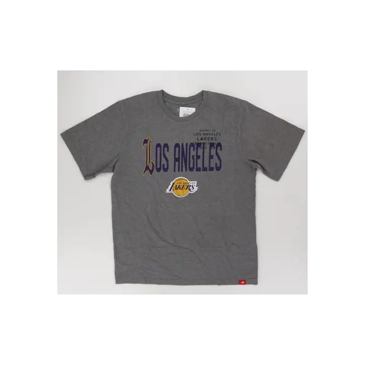 Los Angeles Lakers NBA Varsity Duke T-Shirt gris