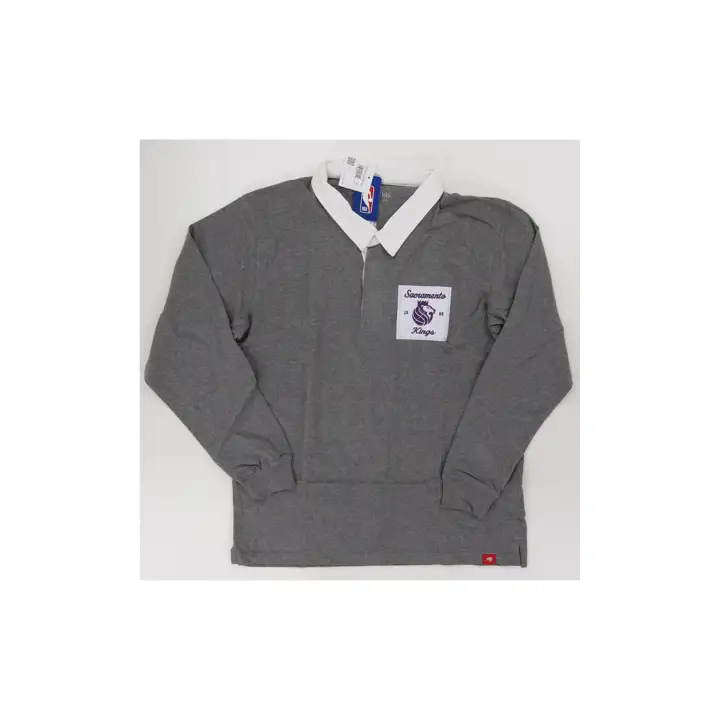 Sacramento Kings NBA Varsity Brodie Polo ML gris