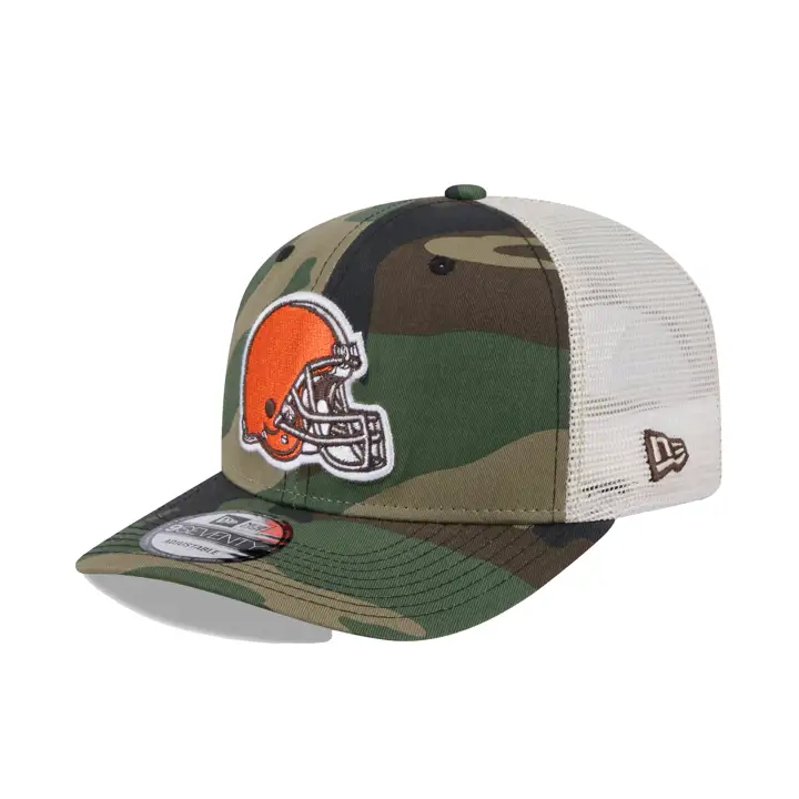 CLEVELAND BROWNS NFL NE Woodland Trucker CAMO/STONE