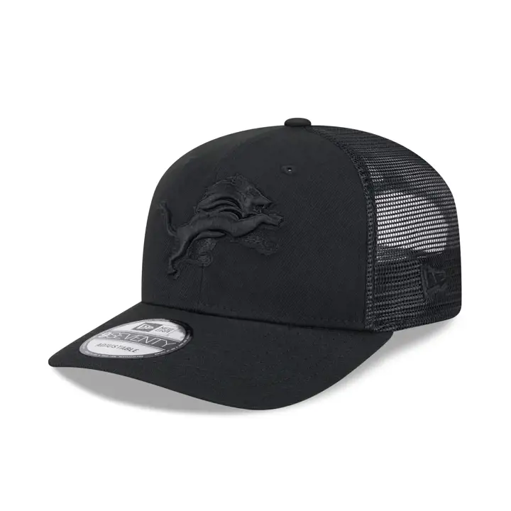 DETROIT LIONS NFL Casquette Trucker Noire/Noire 2.0 BLK