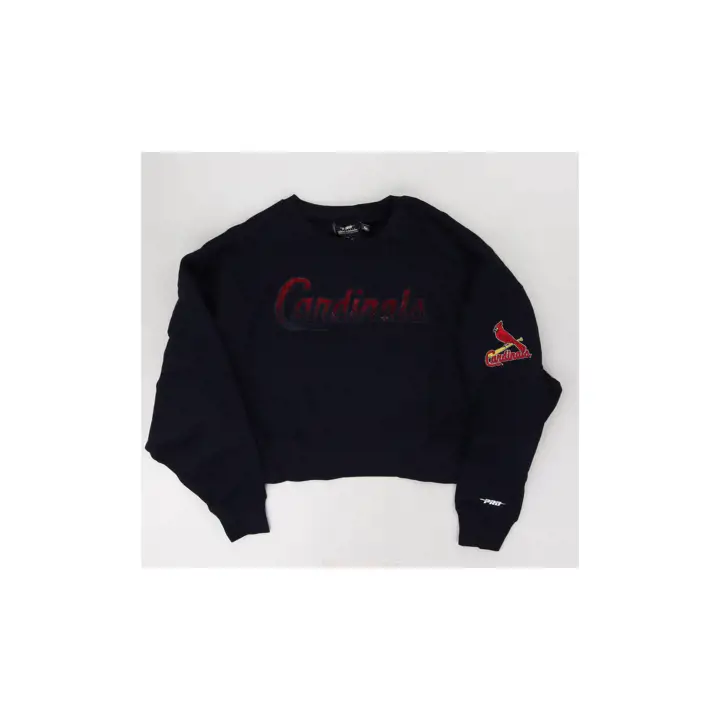 Chandail ras du cou orné de bijoux St. Louis Cardinals MLB pour femme 24 Noir