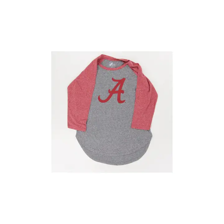 Alabama Crimson Tide NCAA Femme Logo Principal Raglan 24 BLN