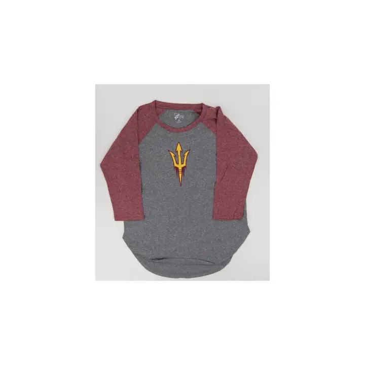 Arizona State Sun Devils NCAA Women's Primary Logo Raglan 24