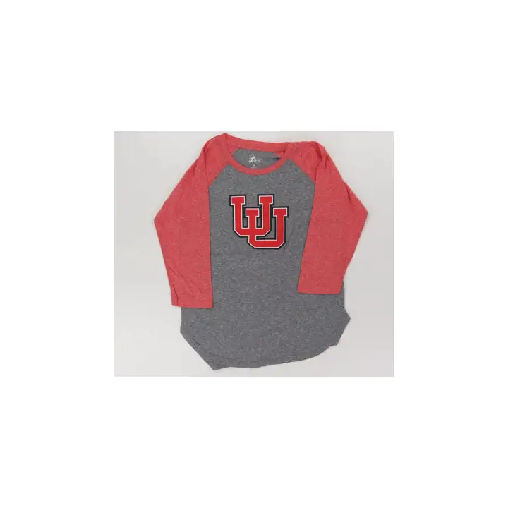 Utah Utes NCAA Logo principal Femme Raglan 24 BLANC