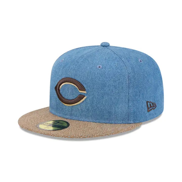 CINCINNATI REDS MLB Denim Tweed 59FIFTY Denim/AST/GRY